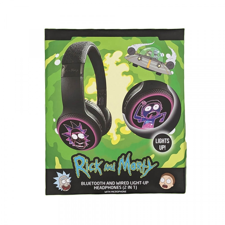 RICK&MORTY y Headphone Wireless LED On-Ear RICK&MORTY y Headphone Wireless LED On-Ear