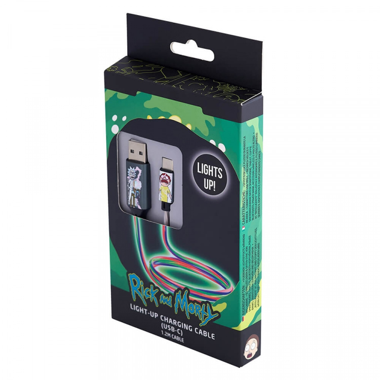 RICK&MORTY USB A to C Light-Up 1.2m RICK&MORTY USB A to C Light-Up 1.2m