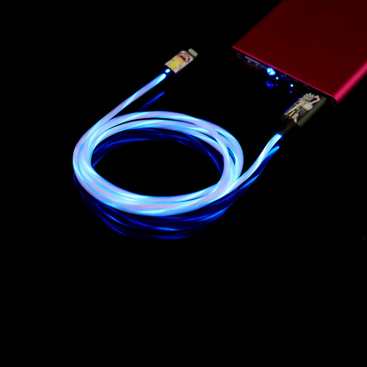 RICK&MORTY USB A to Lightning Light-Up 1.2m RICK&MORTY USB A to Lightning Light-Up 1.2m