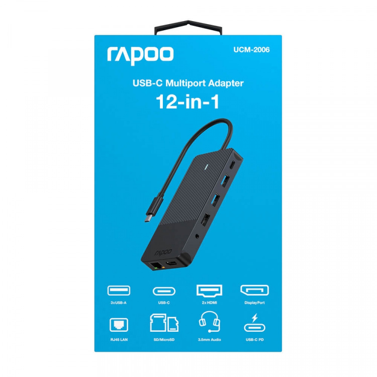 Rapoo USB-C Multiport UCM-2006 12-in-1 USB-C Adapter Rapoo USB-C Multiport UCM-2006 12-in-1 USB-C Adapter
