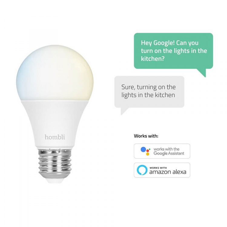 Hombli Smart Lampa E27 9W Promo 2-Pack CCT