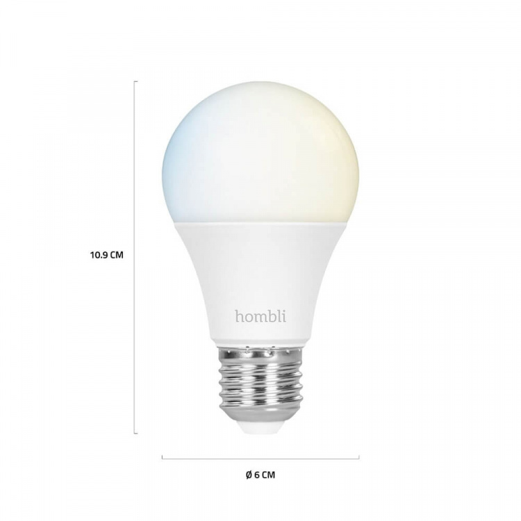 Hombli Smart Lampa E27 9W Promo 2-Pack CCT
