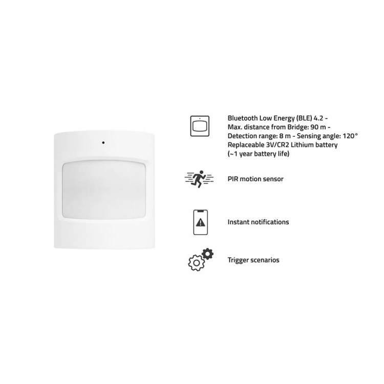 Hombli Smart Bluetooth Sensor PIR Motion Sensor White Hombli Smart Bluetooth Sensor PIR Motion Sensor White