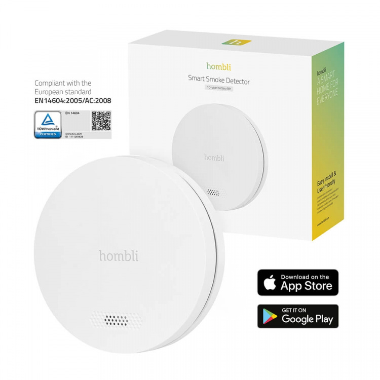 HOMBLI Smart Smoke Detector White