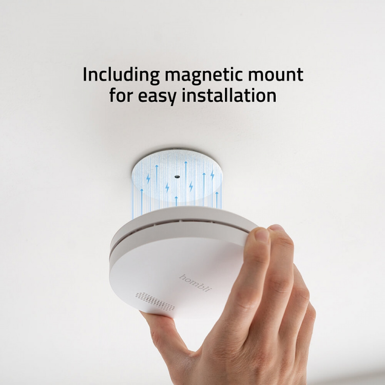 HOMBLI Smart Smoke Detector White