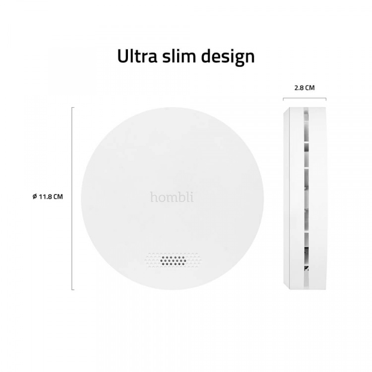 HOMBLI Smart Smoke Detector White