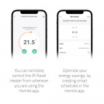 Hombli Smart Infraröd Panelvärmare Metall 700W Vit