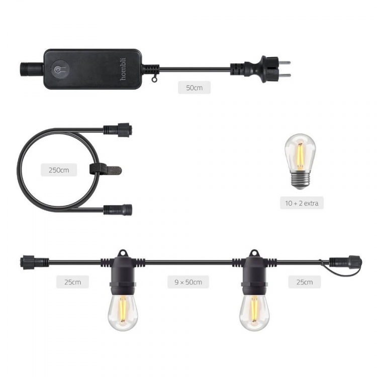 Hombli Smart Utomhus Ljusslinga 5m