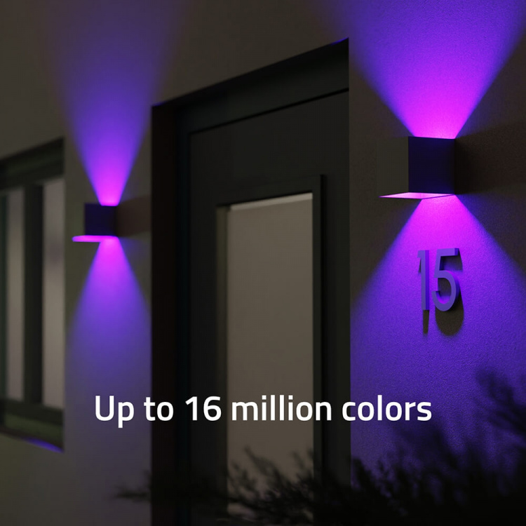 Hombli Outdoor Smart Light Wallmount RGB CCT Grey