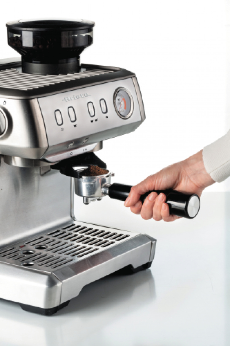 Ariete Espresso-maskin i metall, med kvarn