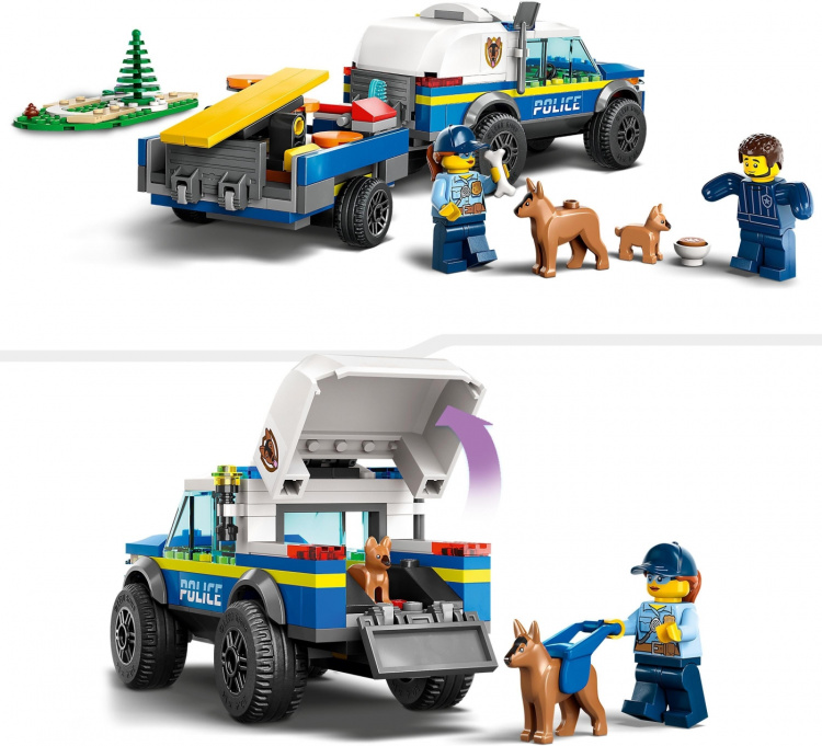 LEGO City Police 60369 - Siirrettävä poliisikoirien koulutusrata