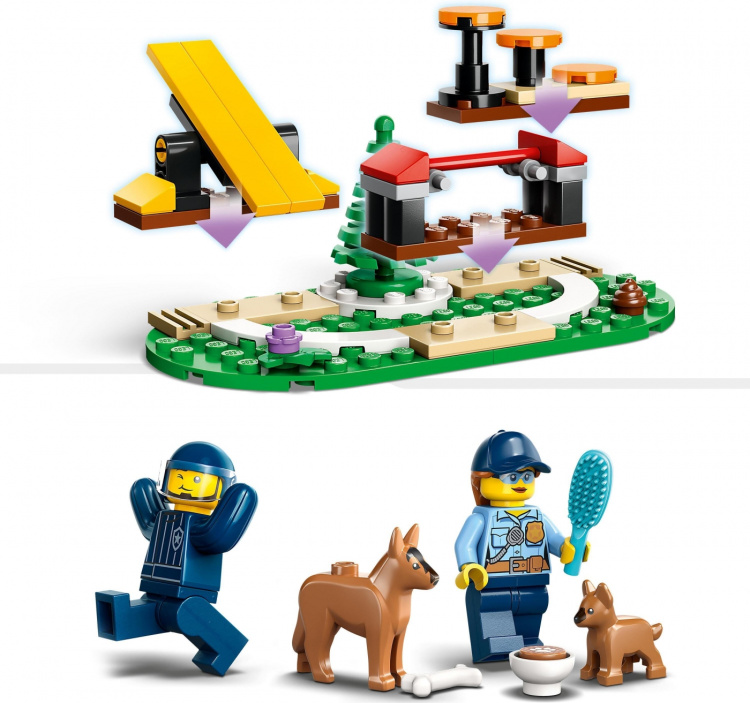 LEGO City Police 60369 - Siirrettävä poliisikoirien koulutusrata
