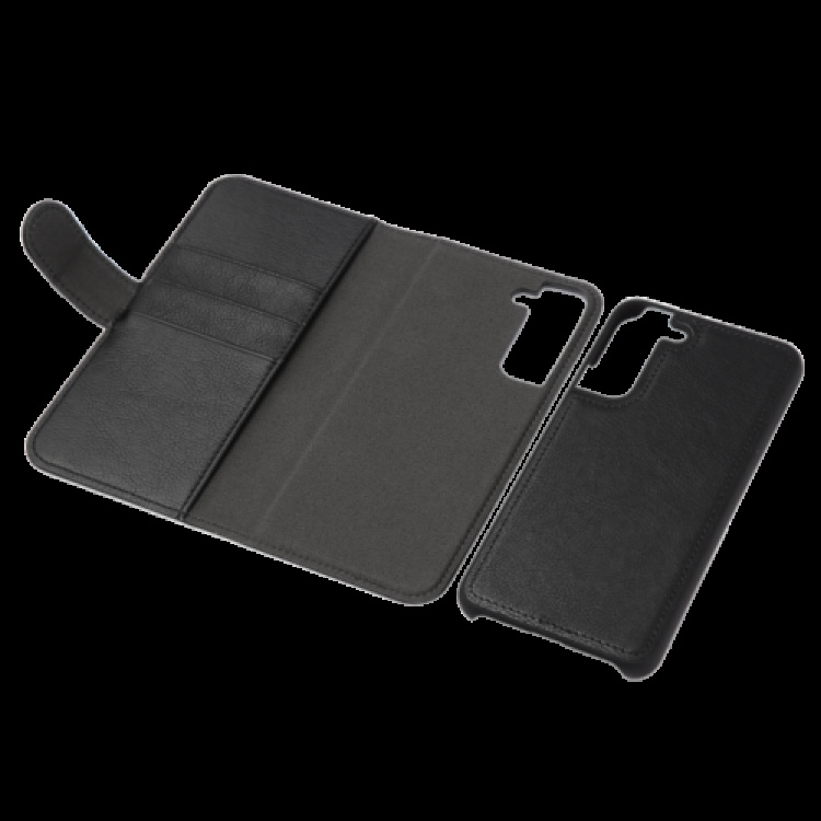 essentials Samsung Galaxy S22+ PU wallet,detach, 3 card,Black essentials Samsung Galaxy S22+ PU wallet,detach, 3 card,Black