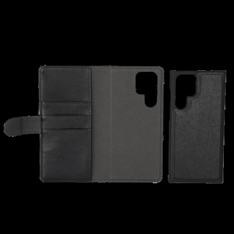 olennainen Samsung Galaxy S22 Ultra PU seinä,detac,3 kortti,Blk olennainen Samsung Galaxy S22 Ultra PU seinä,detac,3 kortti,Blk
