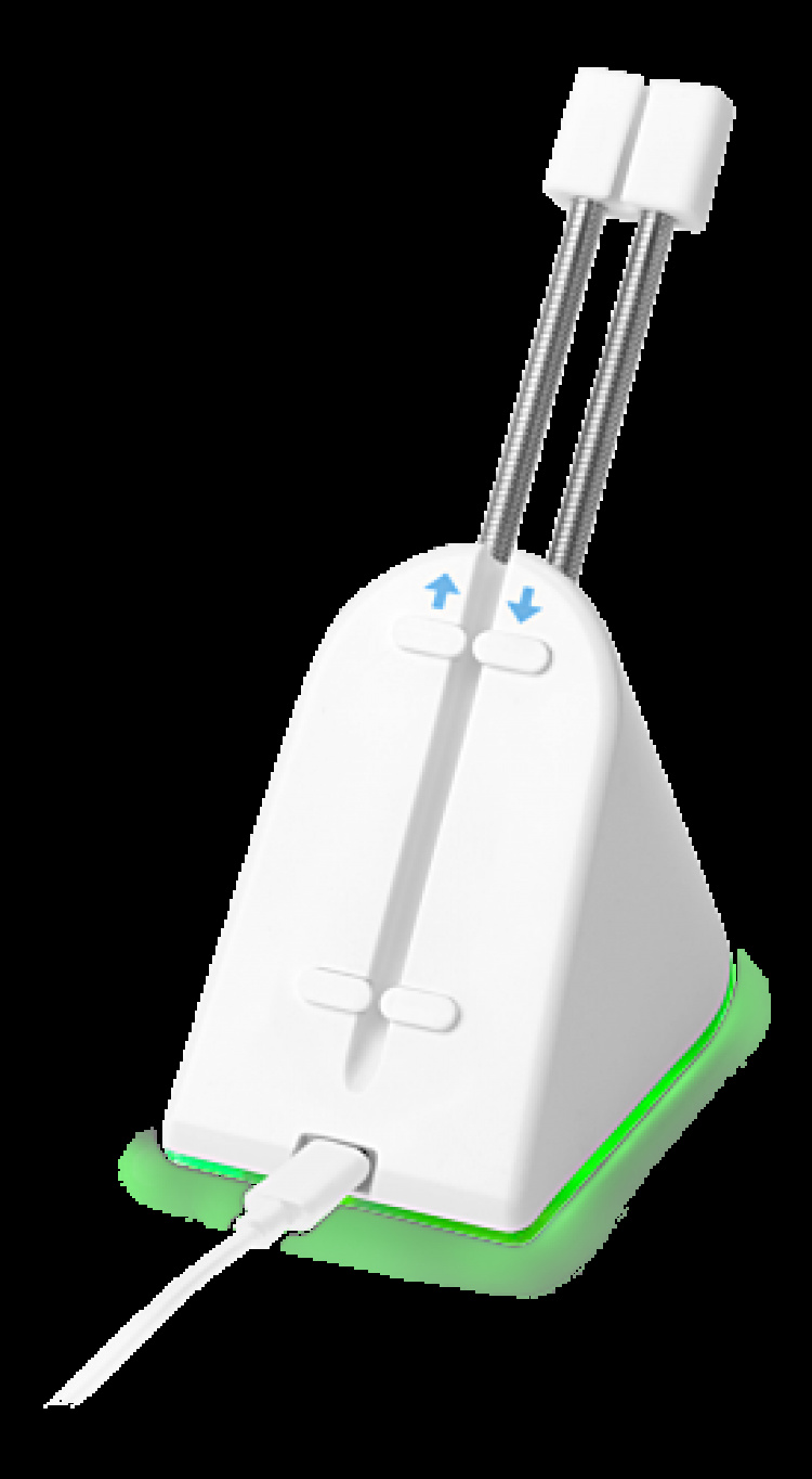 deltaco_gaming Hiiren sidontalenkki, valkoinen/RGB deltaco_gaming Hiiren sidontalenkki, valkoinen/RGB