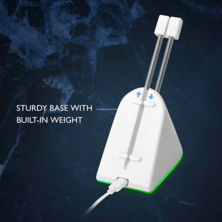 deltaco_gaming Hiiren sidontalenkki, valkoinen/RGB deltaco_gaming Hiiren sidontalenkki, valkoinen/RGB