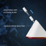 deltaco_gaming Hiiren sidontalenkki, valkoinen/RGB deltaco_gaming Hiiren sidontalenkki, valkoinen/RGB