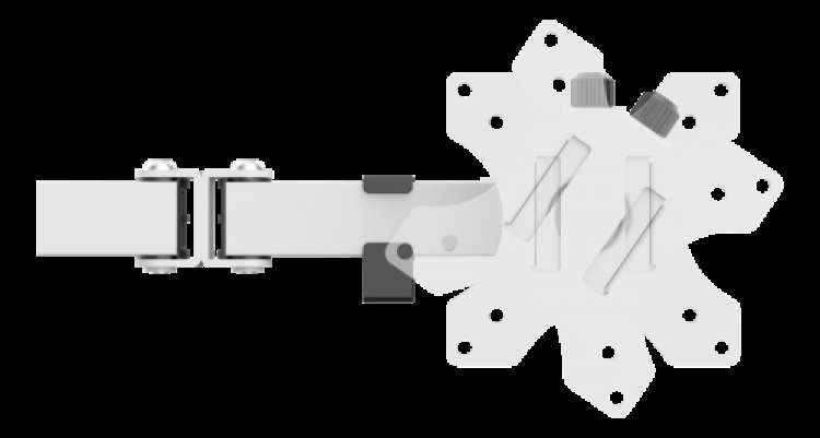 deltaco_gaming WHITE LINE WA86 Dual-monitor desk arm, 13-32