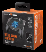 GADGETMONSTER Kannettava mobiili peliohjain 2000mAh Powerbankilla - Musta