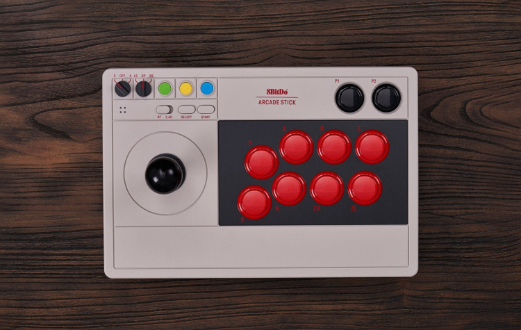 8BitDo Arcade Stick -peliohjain, Switch / PC