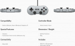 8BitDo SN30 Pro USB -peliohjain, harmaa, Switch / PC