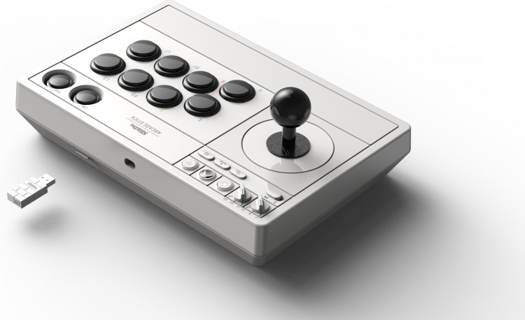 8BitDo Arcade Stick, valkoinen, Xbox / PC