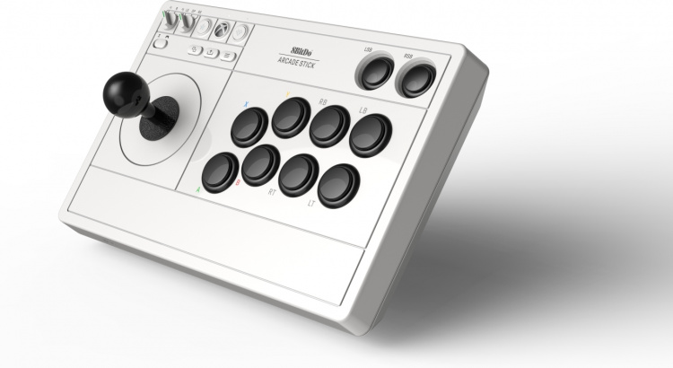 8BitDo Arcade Stick, valkoinen, Xbox / PC