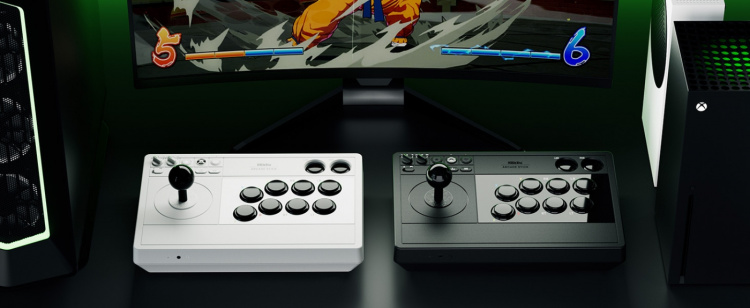 8BitDo Arcade Stick, valkoinen, Xbox / PC
