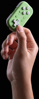 8BitDo Micro Bluetooth Gamepad -peliohjain, vihreä, Switch / Android / Raspberry Pi