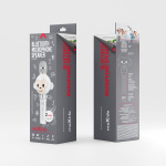 Maxlife Animal MX-100 - Bluetooth-karaokemikrofoni, jossa on sisäänrakennettu kaiutin, Valkoinen