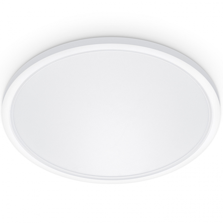 WiZ SuperSlim kattovalaisin, pyöreä, valkoinen, WiFi, 22 W, RGB, 2200-6500 K, 2600 lm