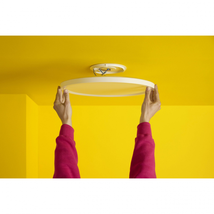 WiZ SuperSlim kattovalaisin, pyöreä, valkoinen, WiFi, 22 W, RGB, 2200-6500 K, 2600 lm WiZ SuperSlim kattovalaisin, pyöreä, valkoinen, WiFi, 22 W, RGB, 2200-6500 K, 2600 lm