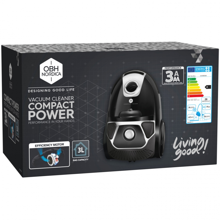 OBH Nordica Dammsugare Compact power vacuum cleaner bag 750 W VO3985NA