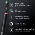 Oral B Eltandborste Pro3 Black + Extra Refill Oral B Eltandborste Pro3 Black + Extra Refill