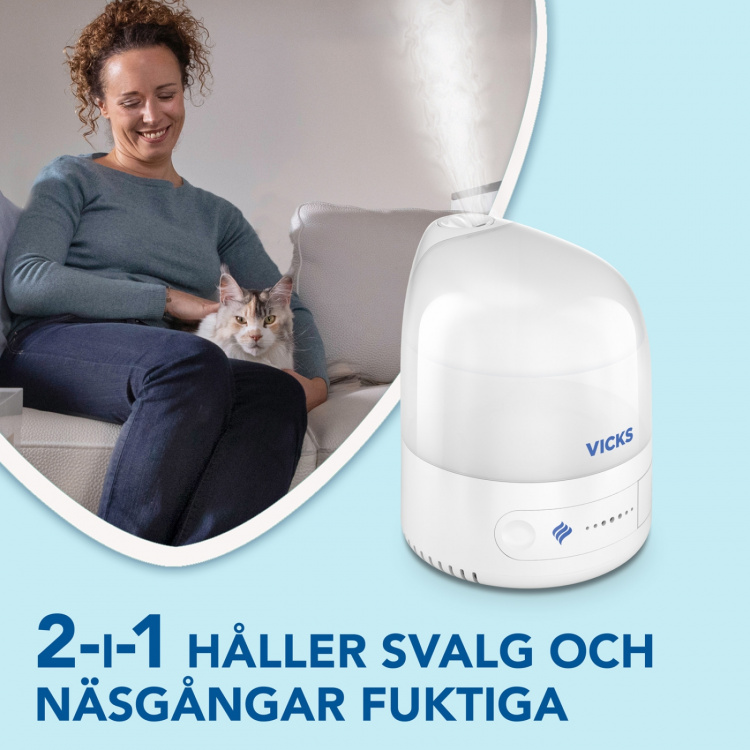 Vicks Luftfuktare Ultrasonic-Cool Mist VUL510E4