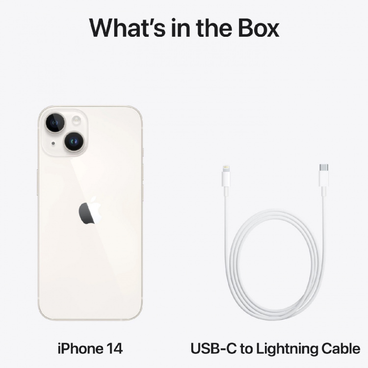 Apple iPhone 14 128 Gt -puhelin, tähtivalkea (MPUR3) Apple iPhone 14 128 Gt -puhelin, tähtivalkea (MPUR3)