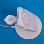 Forever MACS-100 - 5in1 langaton latausasema ja kannettava Qi-virtapankki 5000mAh, Valkoinen