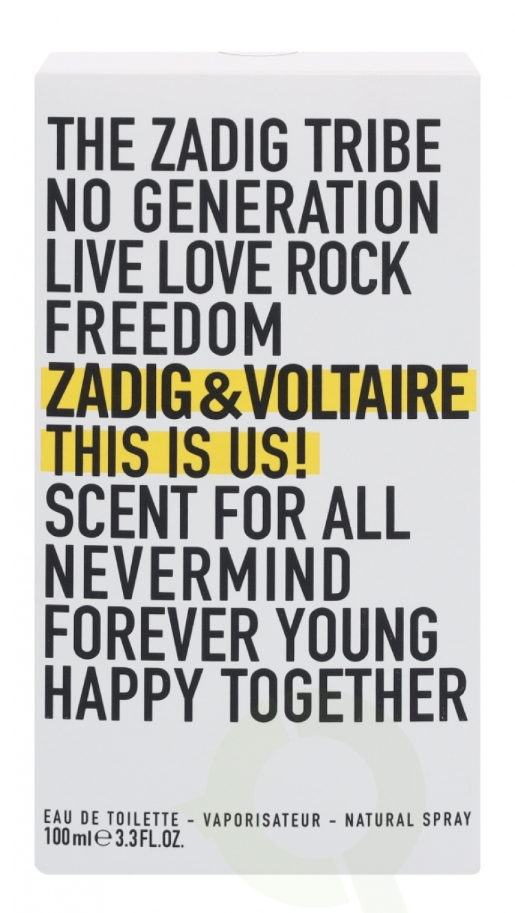 Zadig & Voltaire This is Us! SNFH Edt Spray 100 ml