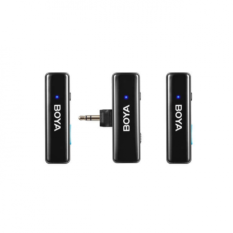 BOYA Microphone Wireless x2 System BOYALINK 3.5mm, Lightning & USB-C