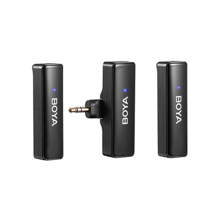 BOYA Microphone Wireless x2 System BOYALINK 3.5mm, Lightning & USB-C