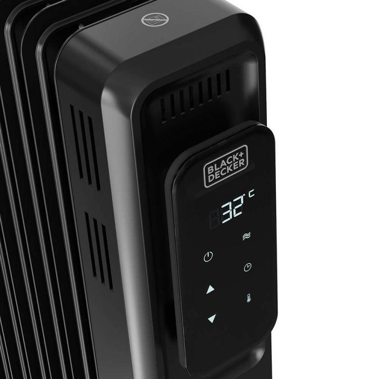 BLACK+DECKER Öljylämmitin Digital 2000W Musta