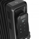 BLACK+DECKER Öljylämmitin Digital 2500W Musta
