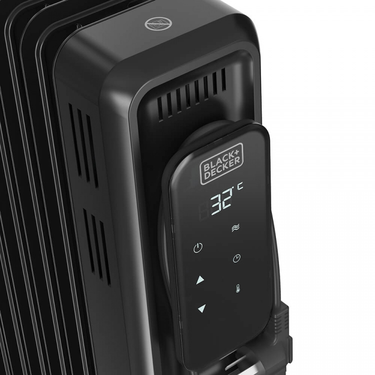 BLACK+DECKER Öljylämmitin Digital 2500W Musta