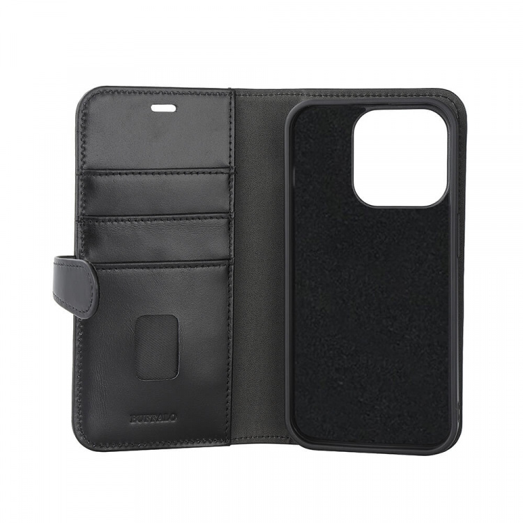 Buffalo 2in1 Leather 3 card MagSeries iPhone 15 Pro Black Buffalo 2in1 Leather 3 card MagSeries iPhone 15 Pro Black