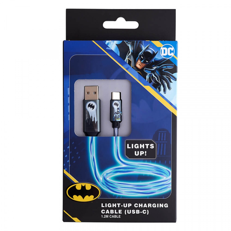 BATMAN USB A to C Light-Up 1.2m BATMAN USB A to C Light-Up 1.2m