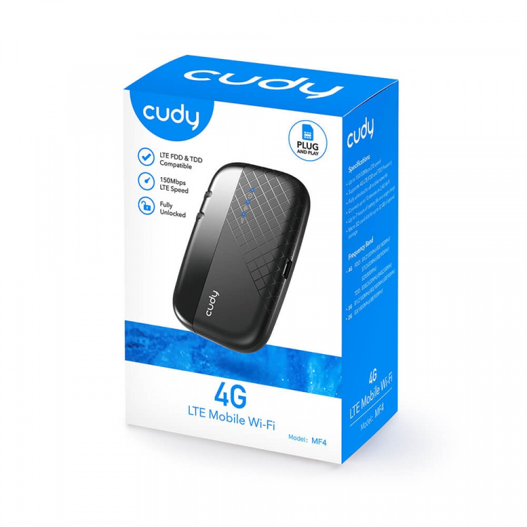 CUDY 4G Router MF4 Cat4 N150 Mobile CUDY 4G Router MF4 Cat4 N150 Mobile
