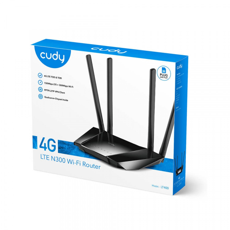 CUDY 4G Router LT400 Cat4 N300 CUDY 4G Router LT400 Cat4 N300