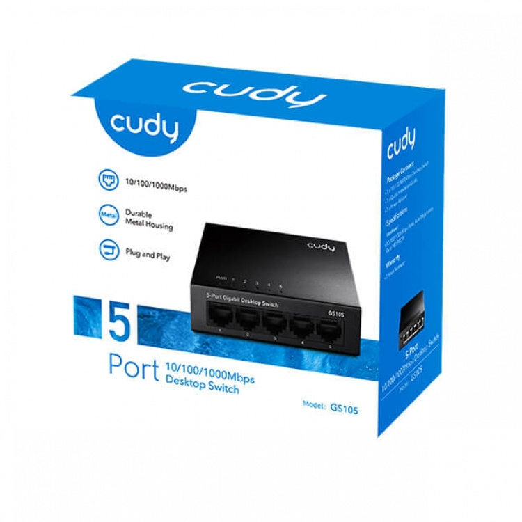 Cudy Switch GS105 5-port Gigabit Cudy Switch GS105 5-port Gigabit