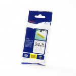 Brother Tape TZE-S251 24mm Svart på Vit Brother Tape TZE-S251 24mm Svart på Vit