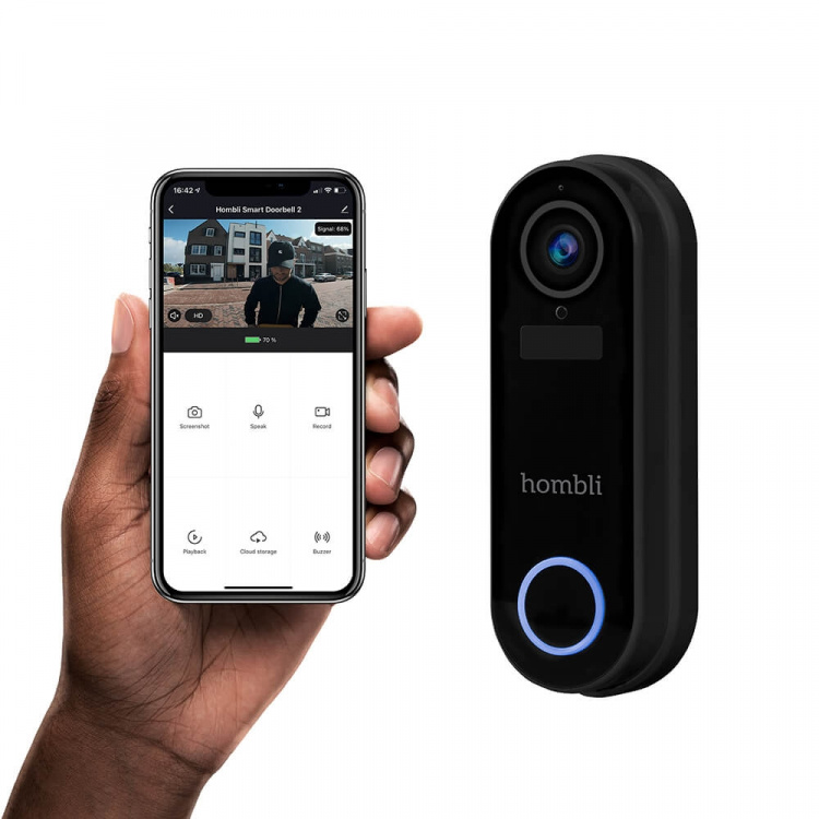 HOMBLI Smart Doorbell Pack Black